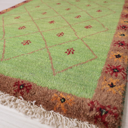 ギャッベ（ルリバフ）　84×58cm（HSS-11910）