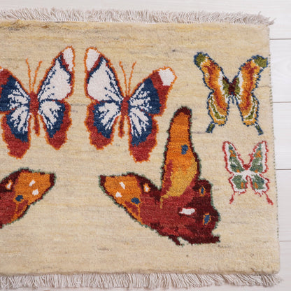 ギャッベ（ルリバフ）　55×84cm（HSS-11911）