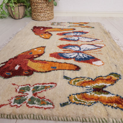 ギャッベ（ルリバフ）　55×84cm（HSS-11911）