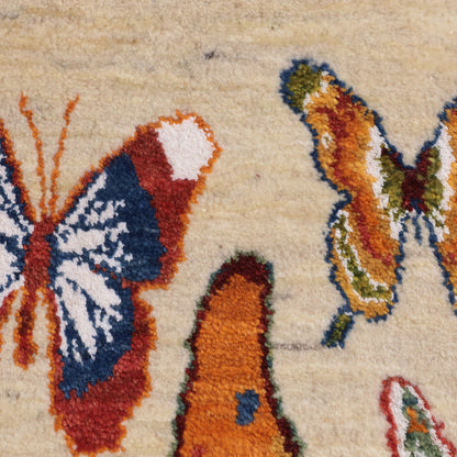 ギャッベ（ルリバフ）　55×84cm（HSS-11911）