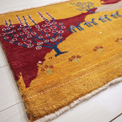 ギャッベ（ルリバフ）　62×85cm（HSS-11913）