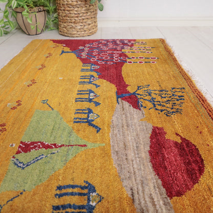 ギャッベ（ルリバフ）　62×85cm（HSS-11913）