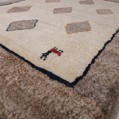 ギャッベ（ルリバフ）　92×71cm（HSS-11916）