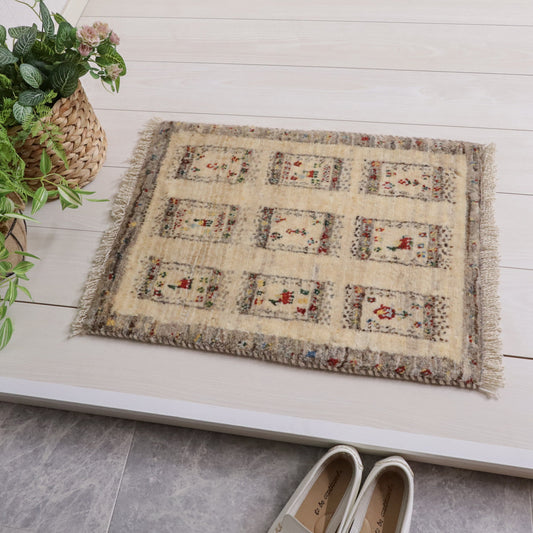 ギャッベ（ルリバフ）　63×47cm（HSS-11921）