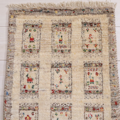 ギャッベ（ルリバフ）　63×47cm（HSS-11921）