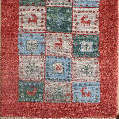 プレミアムギャッベ／ホシナマイ（カシュクリ） 88×57cm（HSS-1202）