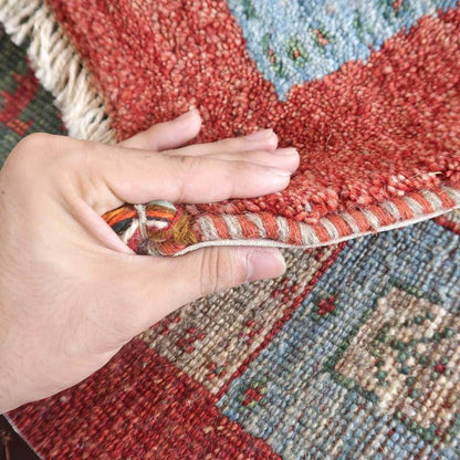 プレミアムギャッベ／ホシナマイ（カシュクリ） 88×57cm（HSS-1202）