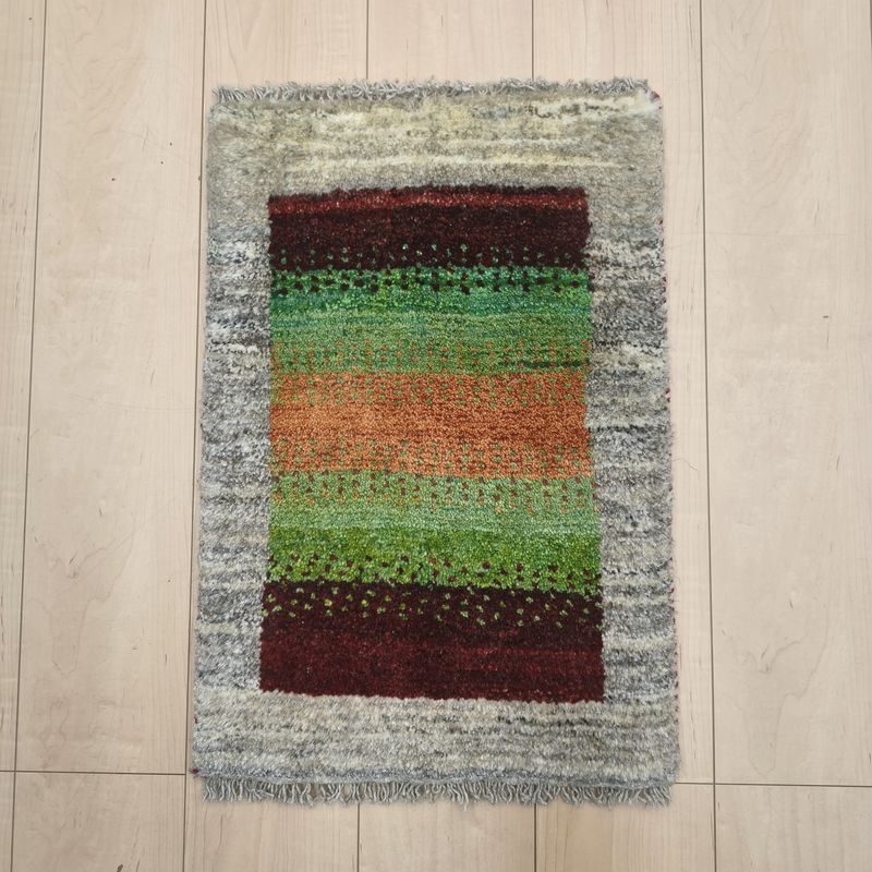 ギャッベ（ギャベ）ラティーフ　60×42cm（HSS-12969）