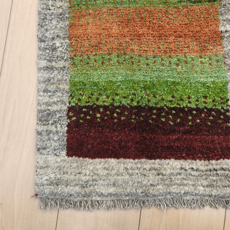 ギャッベ（ギャベ）ラティーフ　60×42cm（HSS-12969）