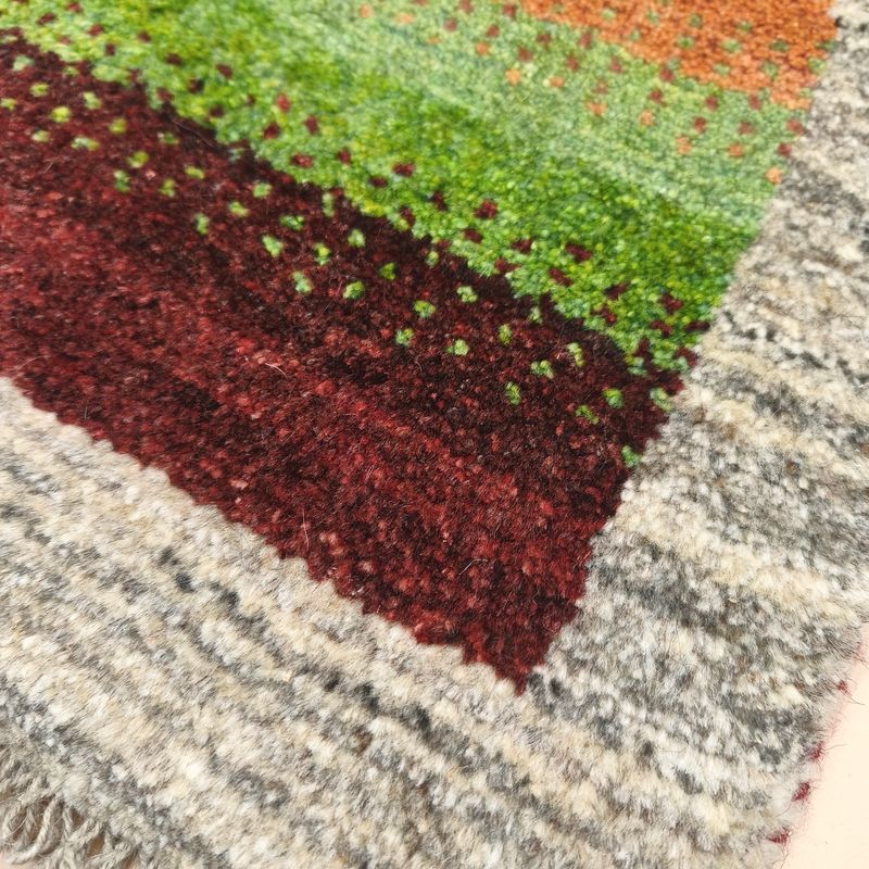 ギャッベ（ギャベ）ラティーフ　60×42cm（HSS-12969）