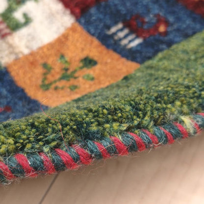 ギャッベ（ギャベ）ラティーフ　55×43cm（HSS-12970）