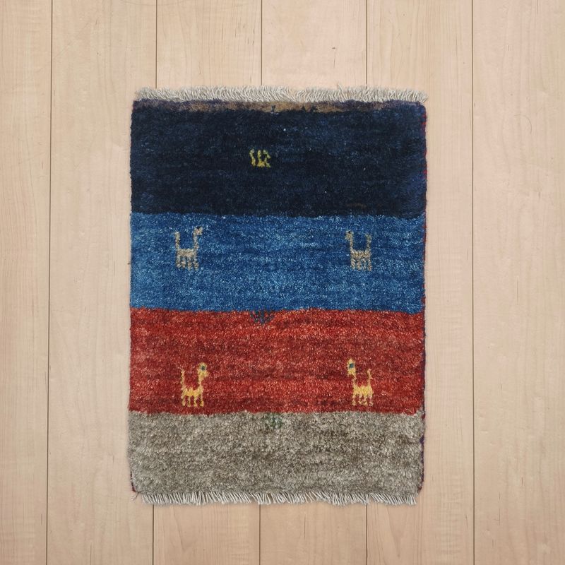 ギャッベ（ギャベ）ラティーフ　55×42cm（HSS-12972）