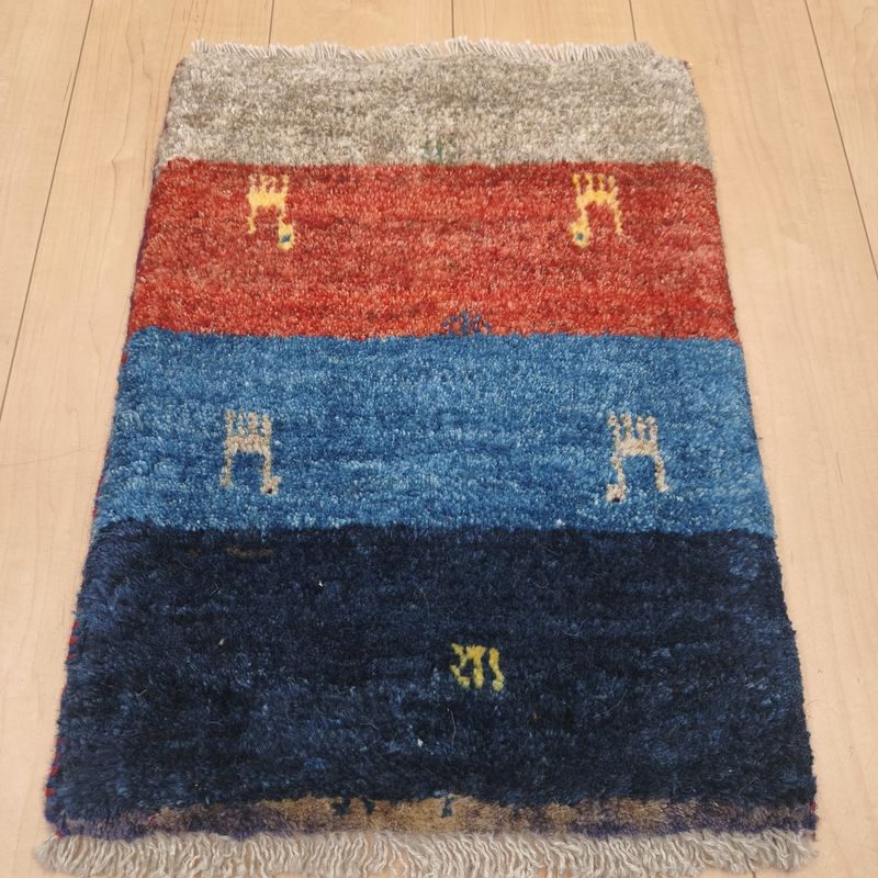 ギャッベ（ギャベ）ラティーフ　55×42cm（HSS-12972）