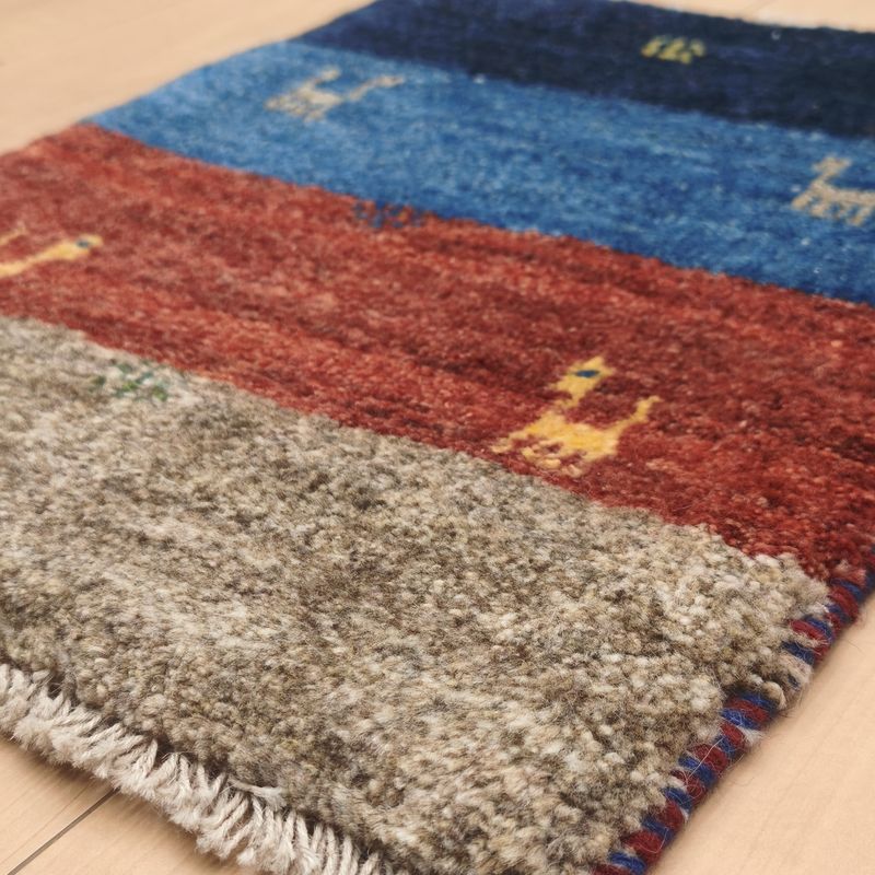 ギャッベ（ギャベ）ラティーフ　55×42cm（HSS-12972）