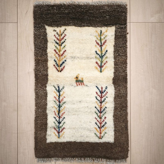 ギャッベ（ギャベ）ラティーフ　61×37cm（HSS-12973）