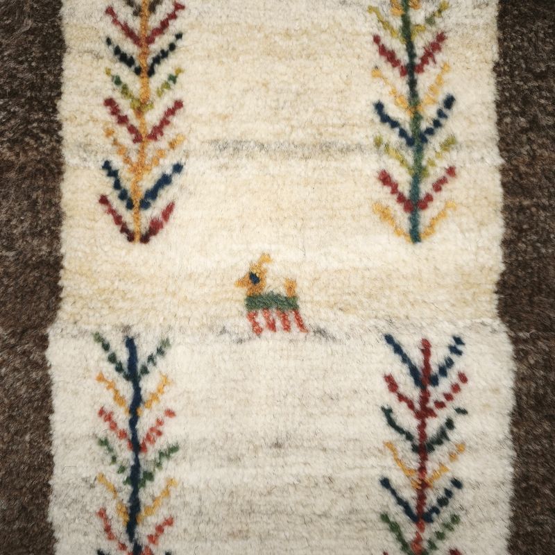 ギャッベ（ギャベ）ラティーフ　61×37cm（HSS-12973）