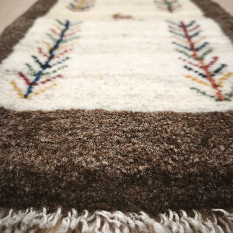 ギャッベ（ギャベ）ラティーフ　61×37cm（HSS-12973）