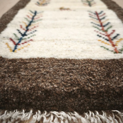 ギャッベ（ギャベ）ラティーフ　61×37cm（HSS-12973）