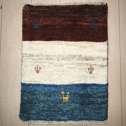 ギャッベ（ギャベ）ラティーフ　57×43cm（HSS-12975）