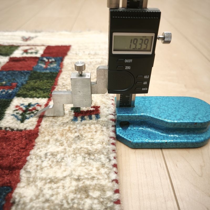 ギャッベ（ギャベ）ラティーフ　57×36cm（HSS-12977）