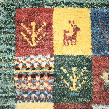 ギャッベ（ギャベ）ラティーフ　54×39cm（HSS-12978）