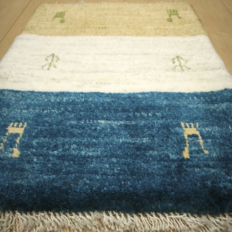 ギャッベ（ギャベ）ラティーフ　58×45cm（HSS-12980）