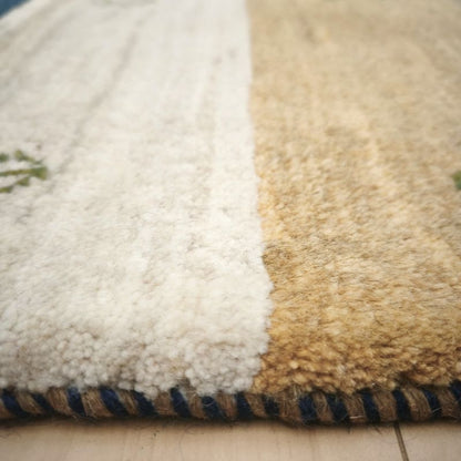 ギャッベ（ギャベ）ラティーフ　58×45cm（HSS-12980）