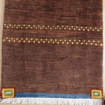 上質ギャッベ／リーズバフ 89×63cm（HSS-59321）