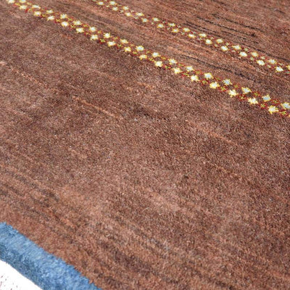 上質ギャッベ／リーズバフ 89×63cm（HSS-59321）