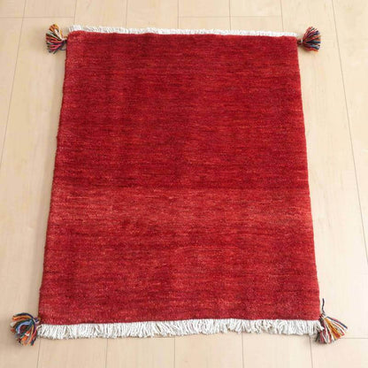 上質ギャッベ／リーズバフ 81×65cm（HSS-58204）