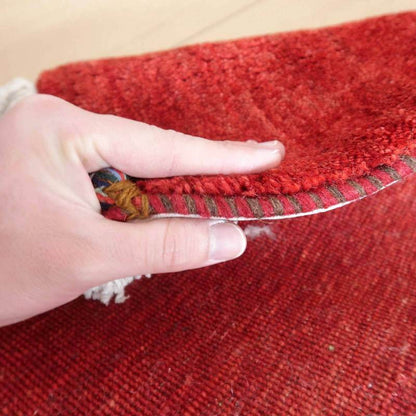 上質ギャッベ／リーズバフ 81×65cm（HSS-58204）