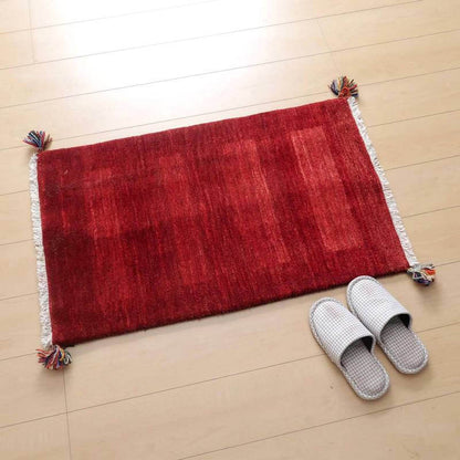 上質ギャッベ／リーズバフ 93×57cm（HSS-58870）