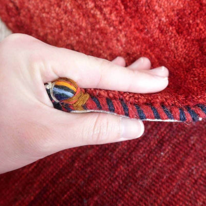 上質ギャッベ／リーズバフ 93×57cm（HSS-58870）