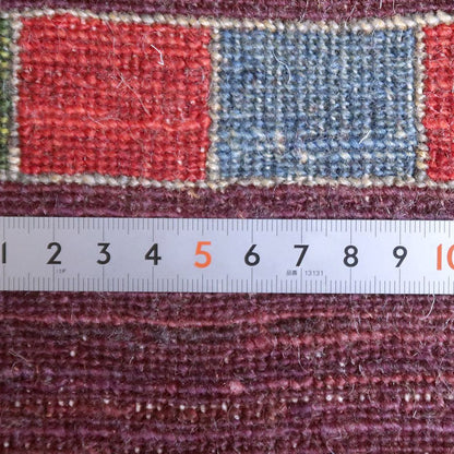 高級ギャッベ・ホシナマイ（ルリバフ） 83×59cm（HSS-71768）