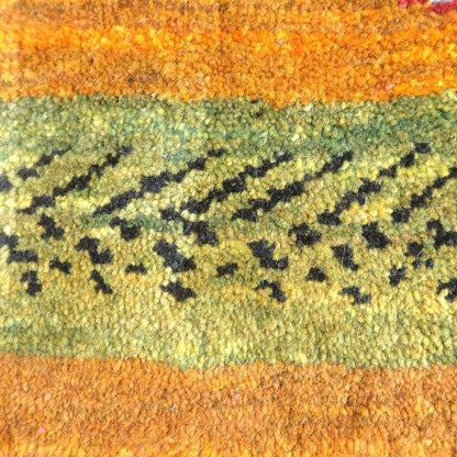 プレミアムギャッベ／ホシナマイ（ルリバフ） 84×58cm（HSS-72617）