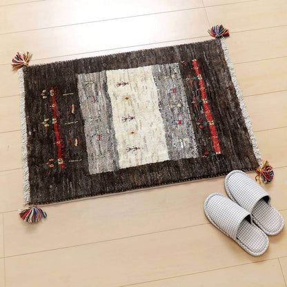 プレミアムギャッベ／ホシナマイ（カシュクリ） 83×57cm（HSS-45338）