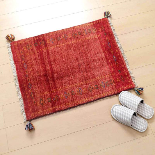 プレミアムギャッベ／ホシナマイ（カシュクリ） 77×62cm（HSS-57104）