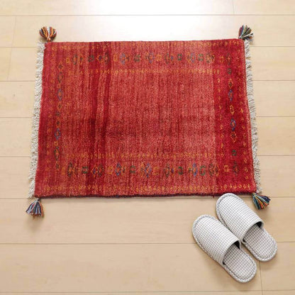 プレミアムギャッベ／ホシナマイ（カシュクリ） 77×62cm（HSS-57104）