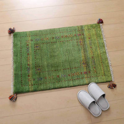 プレミアムギャッベ／ホシナマイ（カシュクリ） 90×61cm（HSS-68468）