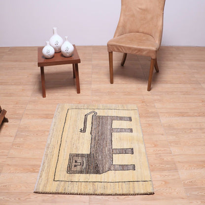 ギャッベ（ギャベ）カシュクリ　97×74cm（HSS-70101）