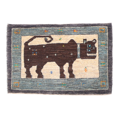 ギャッベ（ギャベ）カシュクリ　93×63cm（HSS-70109）