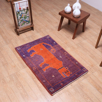 ギャッベ（ギャベ）カシュクリ　97×65cm（HSS-70116）