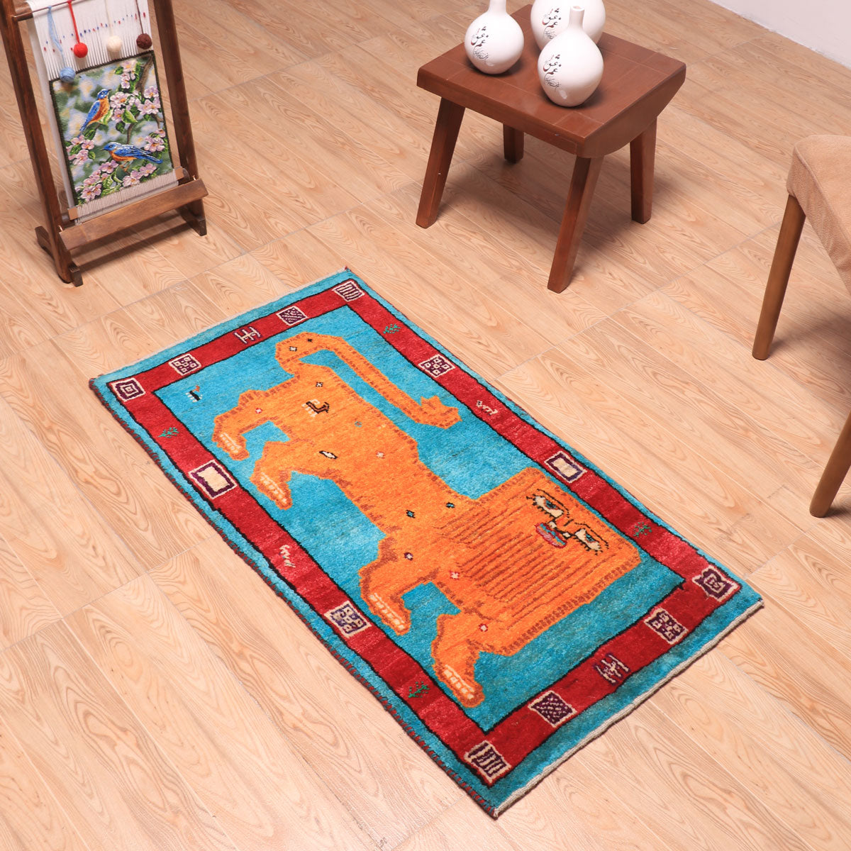ギャッベ（ギャベ）カシュクリ　108×58cm（HSS-70119）