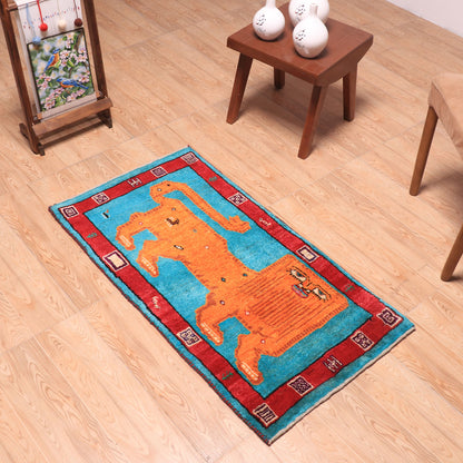 ギャッベ（ギャベ）カシュクリ　108×58cm（HSS-70119）