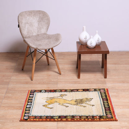 ギャッベ（ギャベ）カシュクリ　93×65cm（HSS-70120）
