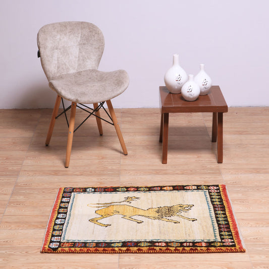 ギャッベ（ギャベ）カシュクリ　93×65cm（HSS-70120）