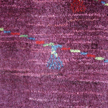 プレミアムギャッベ／ホシナマイ（ルリバフ） 84×59cm（HSS-71701）