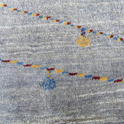 プレミアムギャッベ／ホシナマイ（ルリバフ） 92×61cm（HSS-71755）