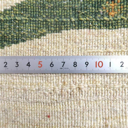プレミアムギャッベ／ホシナマイ（ルリバフ） 90×63cm（HSS-71767）