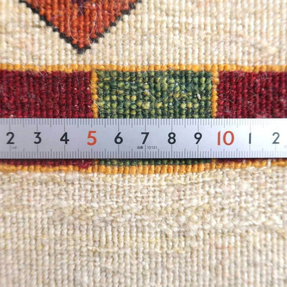 プレミアムギャッベ／ホシナマイ（ルリバフ） 86×63cm（HSS-71782）